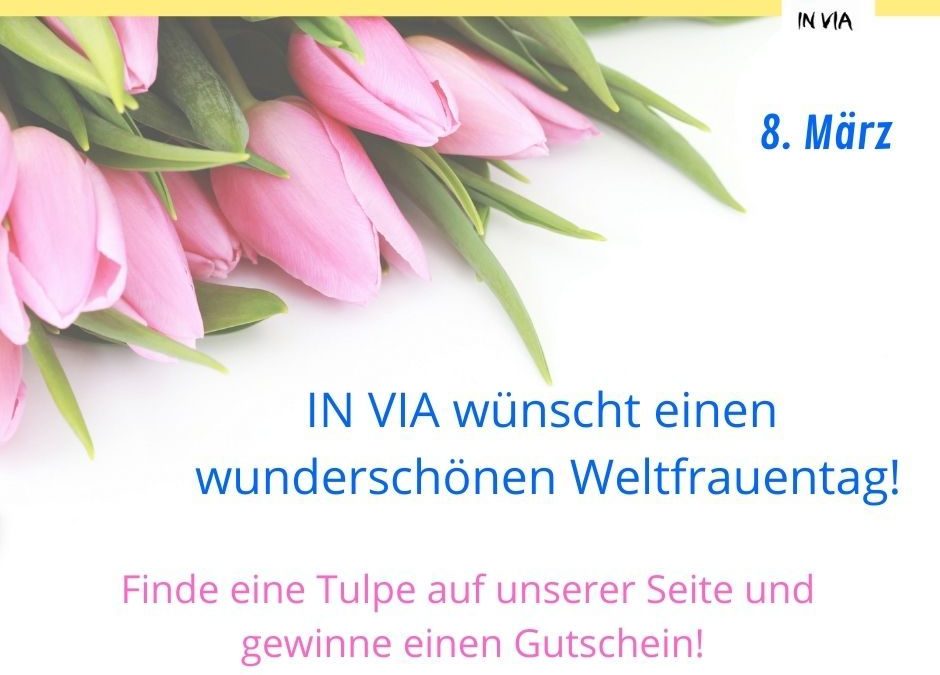 Gewinnspiel zum Weltfrauentag: Tulpenstrauß gefunden!